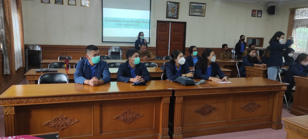 PENERIMAAN MAHASISWA KKN PPM UNIVERSITAS UDAYANA PERIODE XXV TAHUN 2022 DI DESA KUWUM